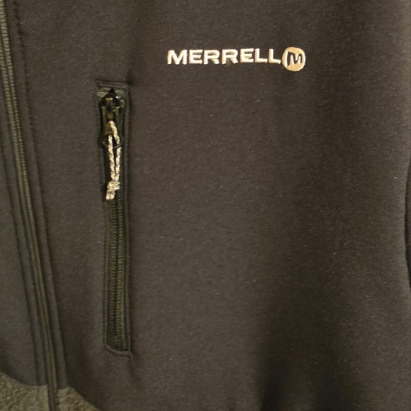 MERRELL Fleece Jacket Mens Large Full Zip Pockets Outdoors Y2K Preppy Gorpcore - Picture 4 of 10